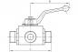 Preview: Block-Kugelhahn 2/2 WEGE DN4 ROHR 8S 500BAR, ValCon®