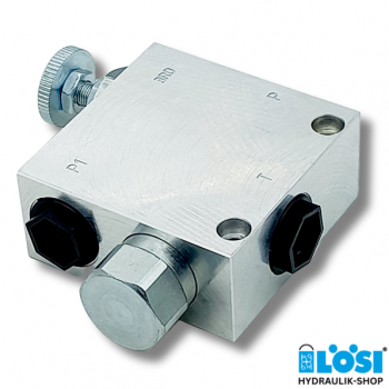 3-way hydraulic flow control valve, pipe connection 3RD-34-G-S