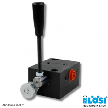 Hydraulik-Abschaltventil mit Drossel, Aluminium, für EPM/EPRM, Typ AV-R-07-G