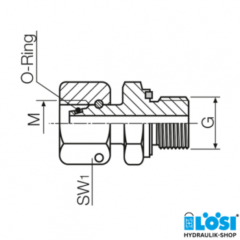 Screw-in connector with sealing cone (inch), 06L, G1/8” (soft sealing)