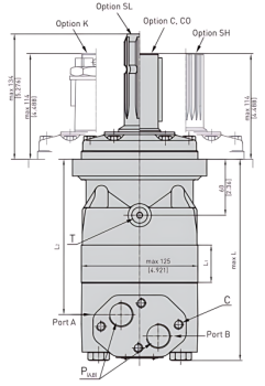 EPMT 315 SH Hydraulic Motor