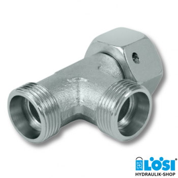 Adjustable L-screw connection 6S, metric