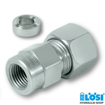 Pressure gauge connection fitting metric, 12S