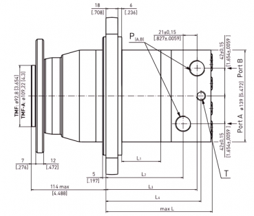 Preview: TMF 725 HD Hydraulic Motor with High Pressure Seal