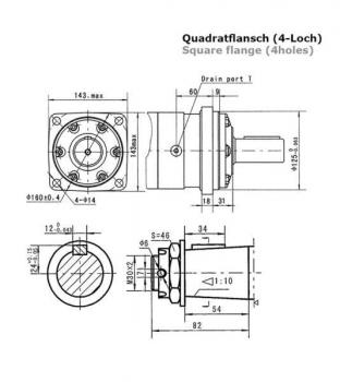 EPMT/B 315 K Hydraulic Motor with integr. Brake