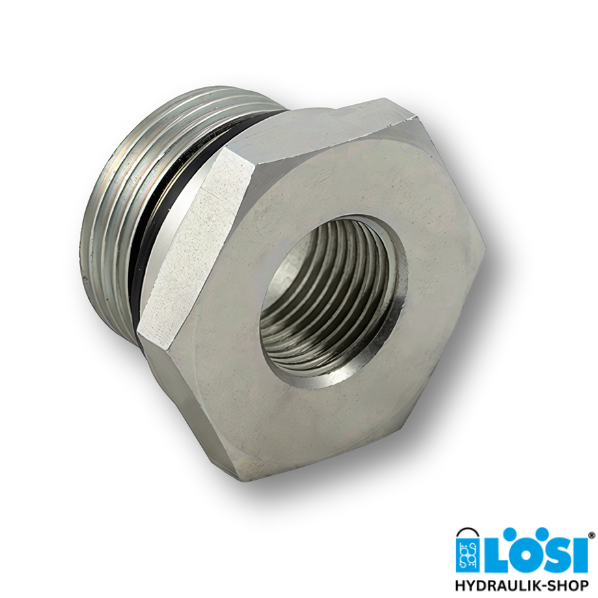 Produktbild von Hydraulischer Schnellverbinder G1/4 Bis G1 – Kohlenstoff-/Edelstahl, Kugelverriegelung, Für Landmaschinen