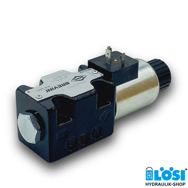 Brevini 4/2 Way Valve NG06 with Solenoid Coil, P-T Connected