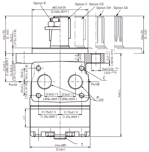 EPM-K 80 C Hydraulic Motor Short Version