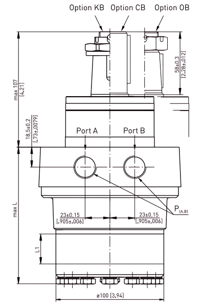 EPRM-W 80 KB Hydraulic Motor