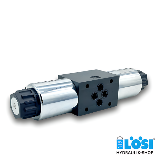 Hydraulic 4/3-Way Valve NG06, P-T Connected, 12 V DC, Deutsch Plug