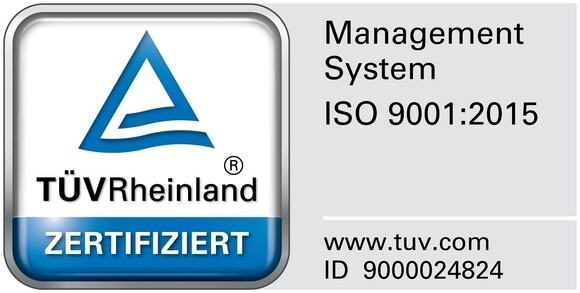 Wir sind ISO 9001:2015 zertifiziert!